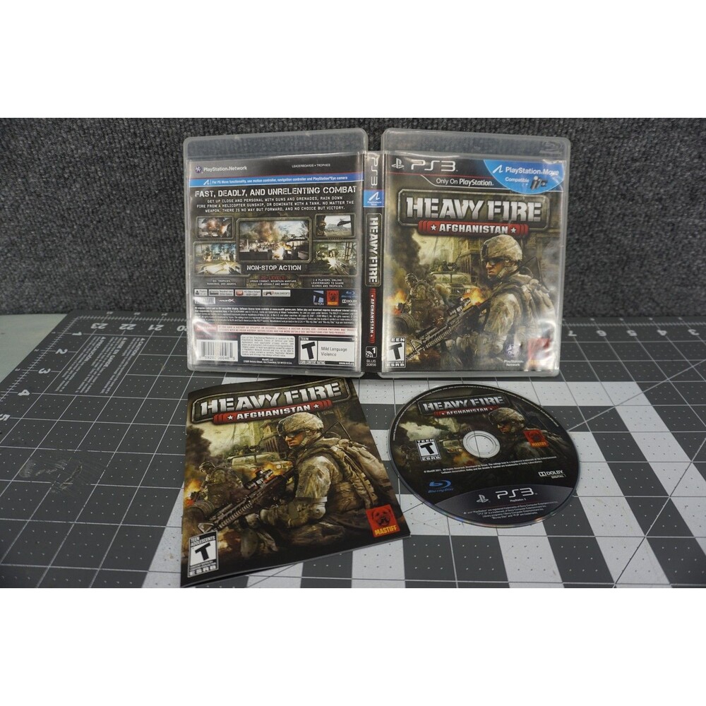 Heavy Fire Afghanistan Sony Playstation 3 PS3 Complete Case Instructions